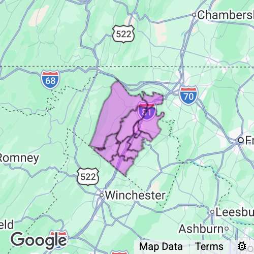 BERKELEY county map