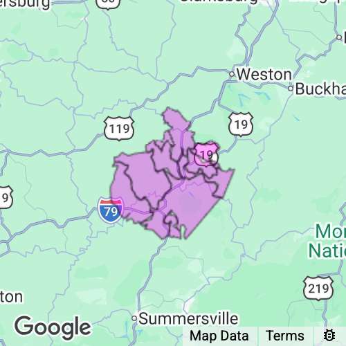 BRAXTON county map