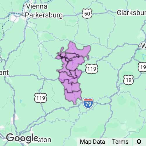 CALHOUN county map