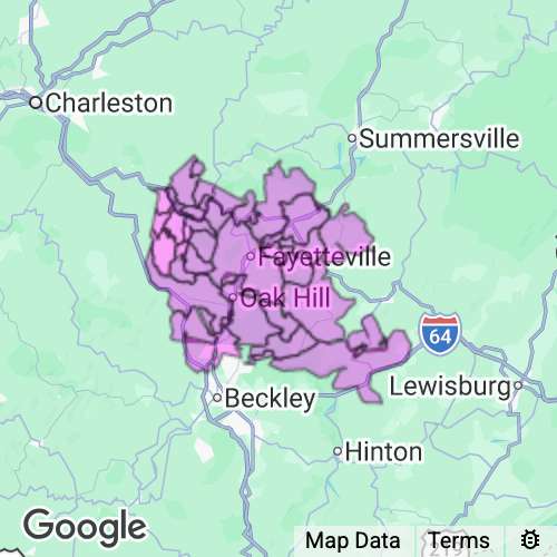 FAYETTE county map