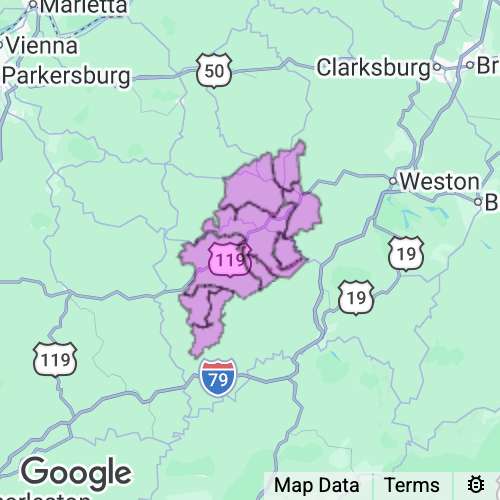 GILMER county map