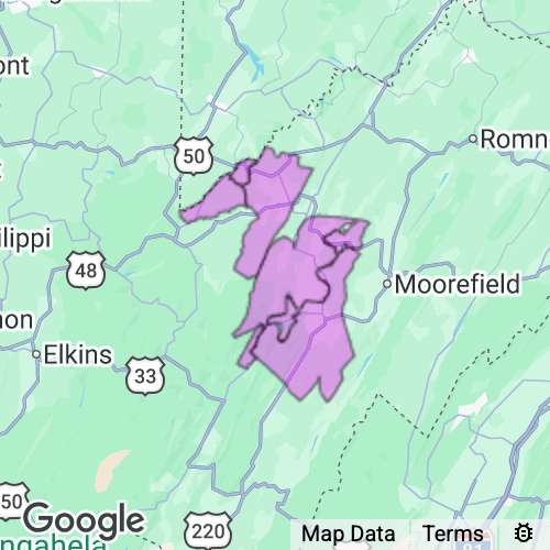 GRANT county map