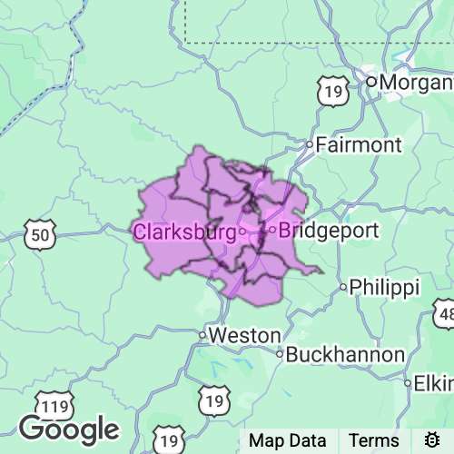 HARRISON county map
