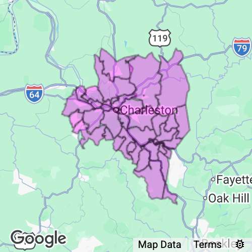 KANAWHA county map