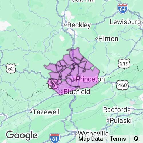 MERCER county map
