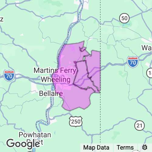 OHIO county map