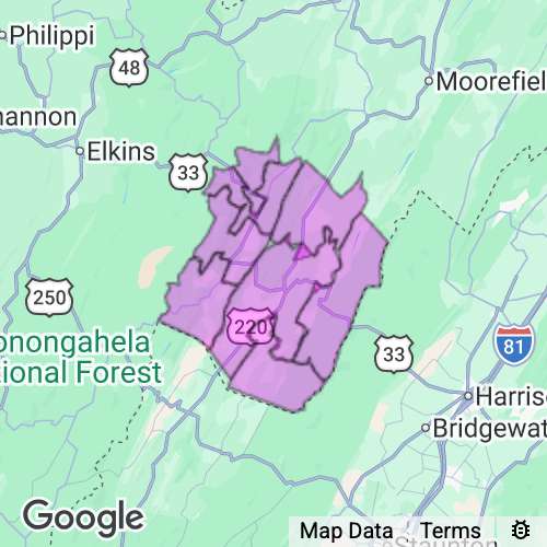 PENDLETON county map