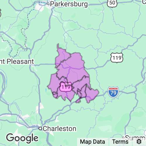 ROANE county map