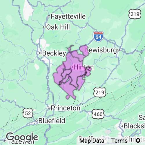 SUMMERS county map