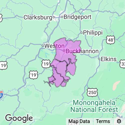 UPSHUR county map