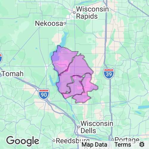 ADAMS county map