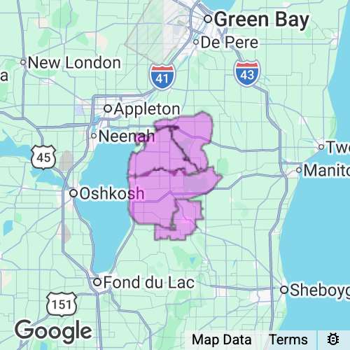 CALUMET county map