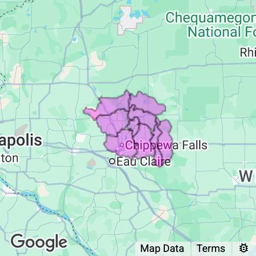 CHIPPEWA county map
