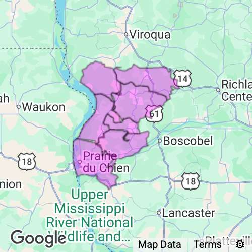 CRAWFORD county map