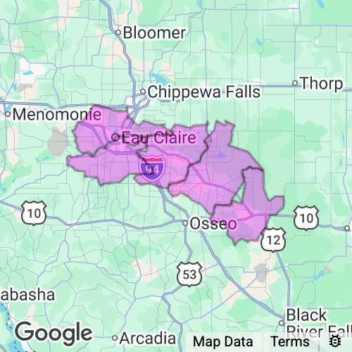 EAU CLAIRE county map
