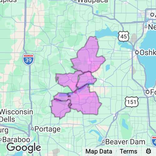 GREEN LAKE county map