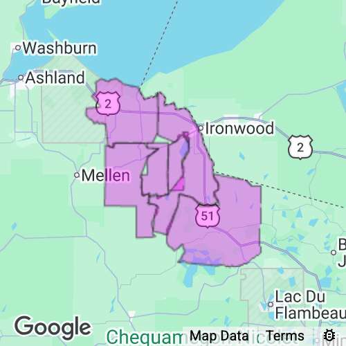 IRON county map