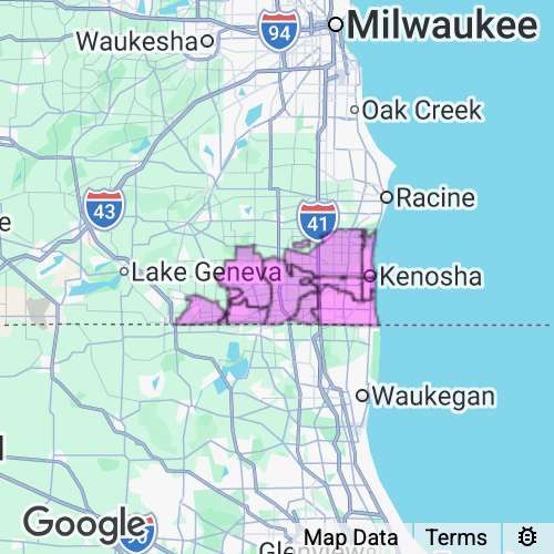 KENOSHA county map