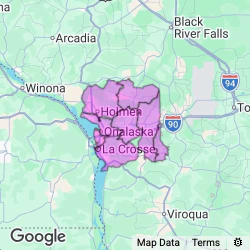 LA CROSSE county map