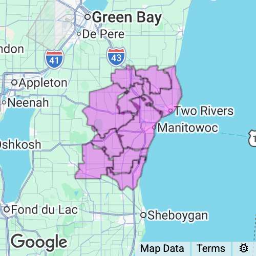 MANITOWOC county map