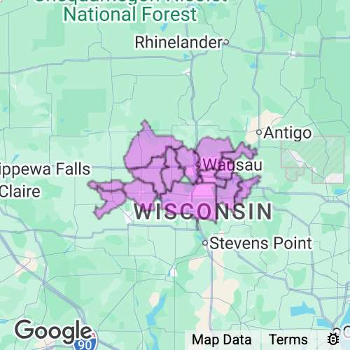 MARATHON county map