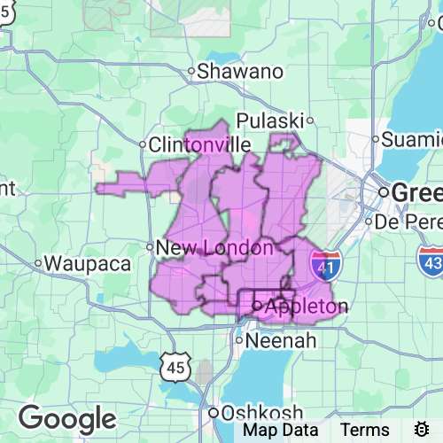 OUTAGAMIE county map