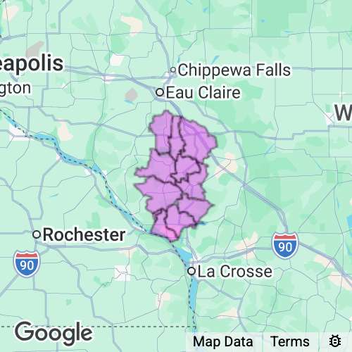 TREMPEALEAU county map
