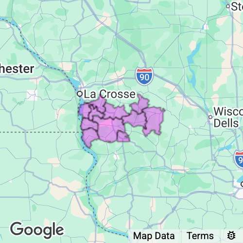 VERNON county map