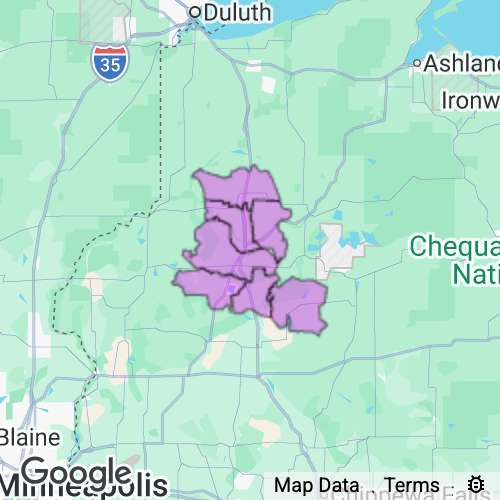 WASHBURN county map