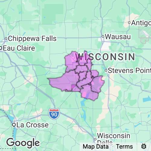 WOOD county map