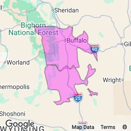Johnson County Wyoming real estate agent mailing area