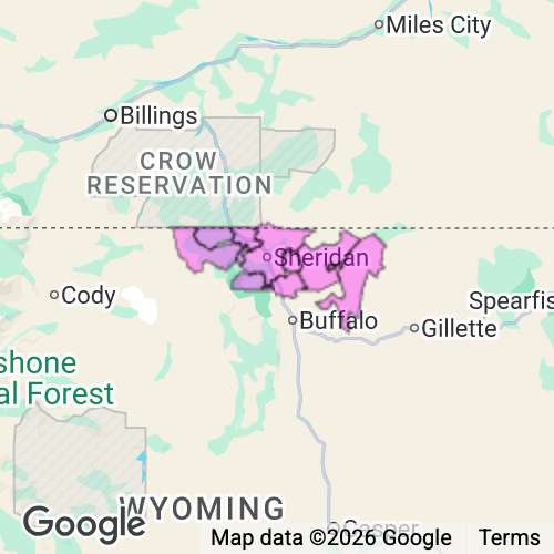 Sheridan County Wyoming real estate agent mailing area